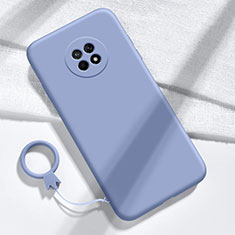 Funda Silicona Ultrafina Goma 360 Grados Carcasa para Huawei Enjoy 20 Plus 5G Gris Lavanda