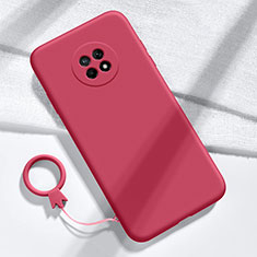 Funda Silicona Ultrafina Goma 360 Grados Carcasa para Huawei Enjoy 20 Plus 5G Rojo