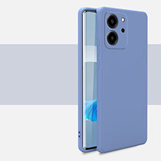 Funda Silicona Ultrafina Goma 360 Grados Carcasa para Huawei Honor 80 SE 5G Gris Lavanda