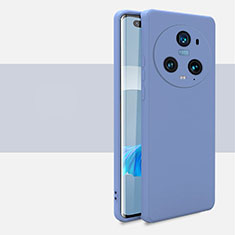 Funda Silicona Ultrafina Goma 360 Grados Carcasa para Huawei Honor Magic5 Pro 5G Gris Lavanda