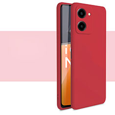 Funda Silicona Ultrafina Goma 360 Grados Carcasa para Huawei Honor X7a Rojo