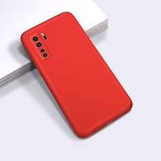 Funda Silicona Ultrafina Goma 360 Grados Carcasa para Huawei Nova 7 SE 5G Rojo