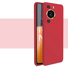 Funda Silicona Ultrafina Goma 360 Grados Carcasa para Huawei P60 Pro Rojo
