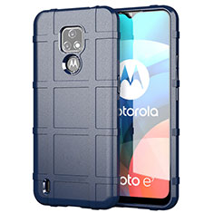 Funda Silicona Ultrafina Goma 360 Grados Carcasa para Motorola Moto E7 (2020) Azul
