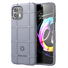 Funda Silicona Ultrafina Goma 360 Grados Carcasa para Motorola Moto Edge 20 Lite 5G Gris