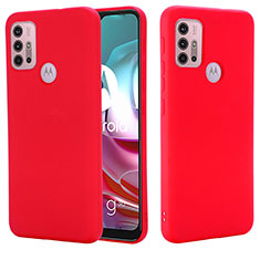 Funda Silicona Ultrafina Goma 360 Grados Carcasa para Motorola Moto G10 Rojo