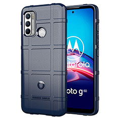 Funda Silicona Ultrafina Goma 360 Grados Carcasa para Motorola Moto G40 Fusion Azul