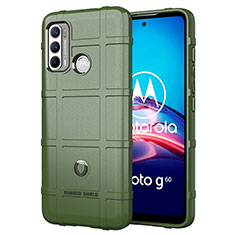 Funda Silicona Ultrafina Goma 360 Grados Carcasa para Motorola Moto G40 Fusion Verde