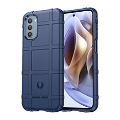 Funda Silicona Ultrafina Goma 360 Grados Carcasa para Motorola Moto G41 Azul