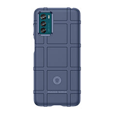 Funda Silicona Ultrafina Goma 360 Grados Carcasa para Motorola Moto G42 Azul