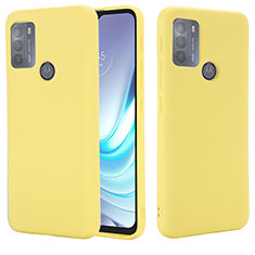 Funda Silicona Ultrafina Goma 360 Grados Carcasa para Motorola Moto G50 Amarillo