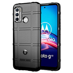 Funda Silicona Ultrafina Goma 360 Grados Carcasa para Motorola Moto G60 Negro