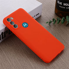 Funda Silicona Ultrafina Goma 360 Grados Carcasa para Motorola Moto G71 5G Rojo
