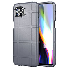 Funda Silicona Ultrafina Goma 360 Grados Carcasa para Motorola Moto One 5G Gris