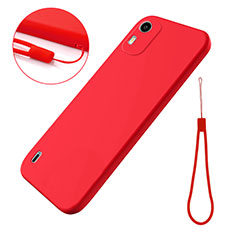 Funda Silicona Ultrafina Goma 360 Grados Carcasa para Nokia C12 Rojo