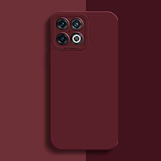 Funda Silicona Ultrafina Goma 360 Grados Carcasa para OnePlus 10 Pro 5G Rojo Rosa