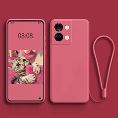 Funda Silicona Ultrafina Goma 360 Grados Carcasa para OnePlus Ace 2V 5G Rosa Roja