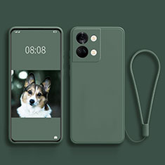 Funda Silicona Ultrafina Goma 360 Grados Carcasa para OnePlus Ace 2V 5G Verde Noche