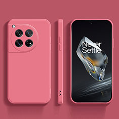 Funda Silicona Ultrafina Goma 360 Grados Carcasa para OnePlus Ace 3 5G Rosa Roja