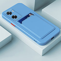 Funda Silicona Ultrafina Goma 360 Grados Carcasa para OnePlus Nord N20 SE Azul Cielo