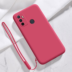 Funda Silicona Ultrafina Goma 360 Grados Carcasa para Oppo A53 Rojo Rosa