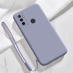 Funda Silicona Ultrafina Goma 360 Grados Carcasa para Oppo A53s Gris Lavanda