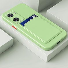 Funda Silicona Ultrafina Goma 360 Grados Carcasa para Oppo A77s Verde