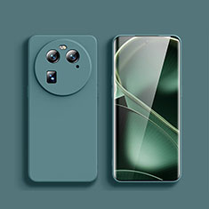 Funda Silicona Ultrafina Goma 360 Grados Carcasa para Oppo Find X6 5G Verde Noche