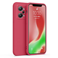 Funda Silicona Ultrafina Goma 360 Grados Carcasa para Oppo K10 Pro 5G Rosa Roja