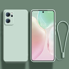 Funda Silicona Ultrafina Goma 360 Grados Carcasa para Oppo Reno7 SE 5G Menta Verde