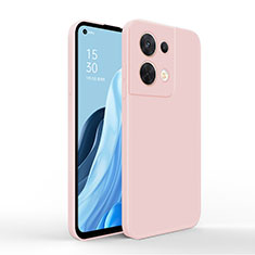 Funda Silicona Ultrafina Goma 360 Grados Carcasa para Oppo Reno8 Pro 5G Rosa