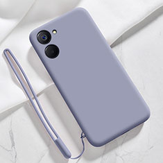 Funda Silicona Ultrafina Goma 360 Grados Carcasa para Realme 10S 5G Gris Lavanda