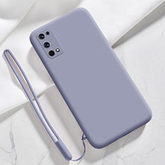 Funda Silicona Ultrafina Goma 360 Grados Carcasa para Realme Q2 Pro 5G Gris Lavanda