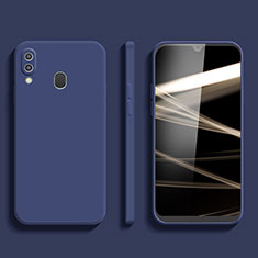 Funda Silicona Ultrafina Goma 360 Grados Carcasa para Samsung Galaxy A20 Azul