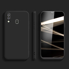 Funda Silicona Ultrafina Goma 360 Grados Carcasa para Samsung Galaxy A20 Negro