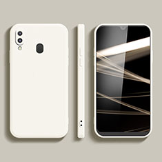 Funda Silicona Ultrafina Goma 360 Grados Carcasa para Samsung Galaxy A20e Blanco