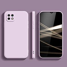Funda Silicona Ultrafina Goma 360 Grados Carcasa para Samsung Galaxy A22 5G Purpura Claro