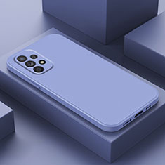 Funda Silicona Ultrafina Goma 360 Grados Carcasa para Samsung Galaxy A23 5G Gris Lavanda