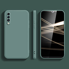 Funda Silicona Ultrafina Goma 360 Grados Carcasa para Samsung Galaxy A50 Verde Noche