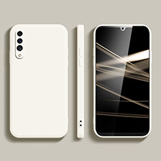 Funda Silicona Ultrafina Goma 360 Grados Carcasa para Samsung Galaxy A50S Blanco