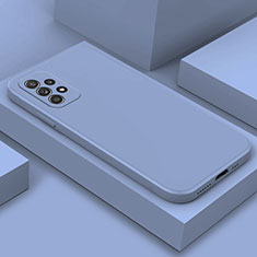 Funda Silicona Ultrafina Goma 360 Grados Carcasa para Samsung Galaxy A52 5G Gris Lavanda