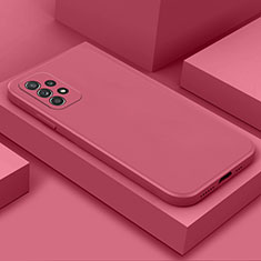 Funda Silicona Ultrafina Goma 360 Grados Carcasa para Samsung Galaxy A52 5G Rosa Roja
