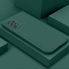 Funda Silicona Ultrafina Goma 360 Grados Carcasa para Samsung Galaxy A52 5G Verde Noche