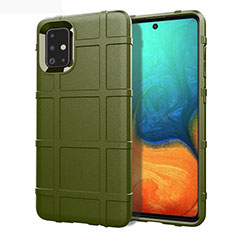 Funda Silicona Ultrafina Goma 360 Grados Carcasa para Samsung Galaxy A71 5G Verde