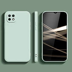 Funda Silicona Ultrafina Goma 360 Grados Carcasa para Samsung Galaxy F42 5G Menta Verde