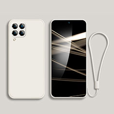 Funda Silicona Ultrafina Goma 360 Grados Carcasa para Samsung Galaxy F62 5G Blanco