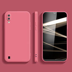 Funda Silicona Ultrafina Goma 360 Grados Carcasa para Samsung Galaxy M01 Rojo