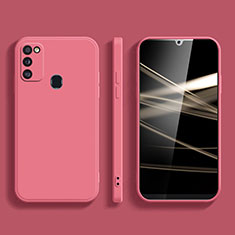 Funda Silicona Ultrafina Goma 360 Grados Carcasa para Samsung Galaxy M21 (2021) Rosa Roja