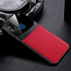 Funda Silicona Ultrafina Goma 360 Grados Carcasa para Samsung Galaxy M21s Rojo