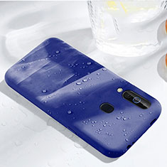 Funda Silicona Ultrafina Goma 360 Grados Carcasa para Samsung Galaxy M40 Azul